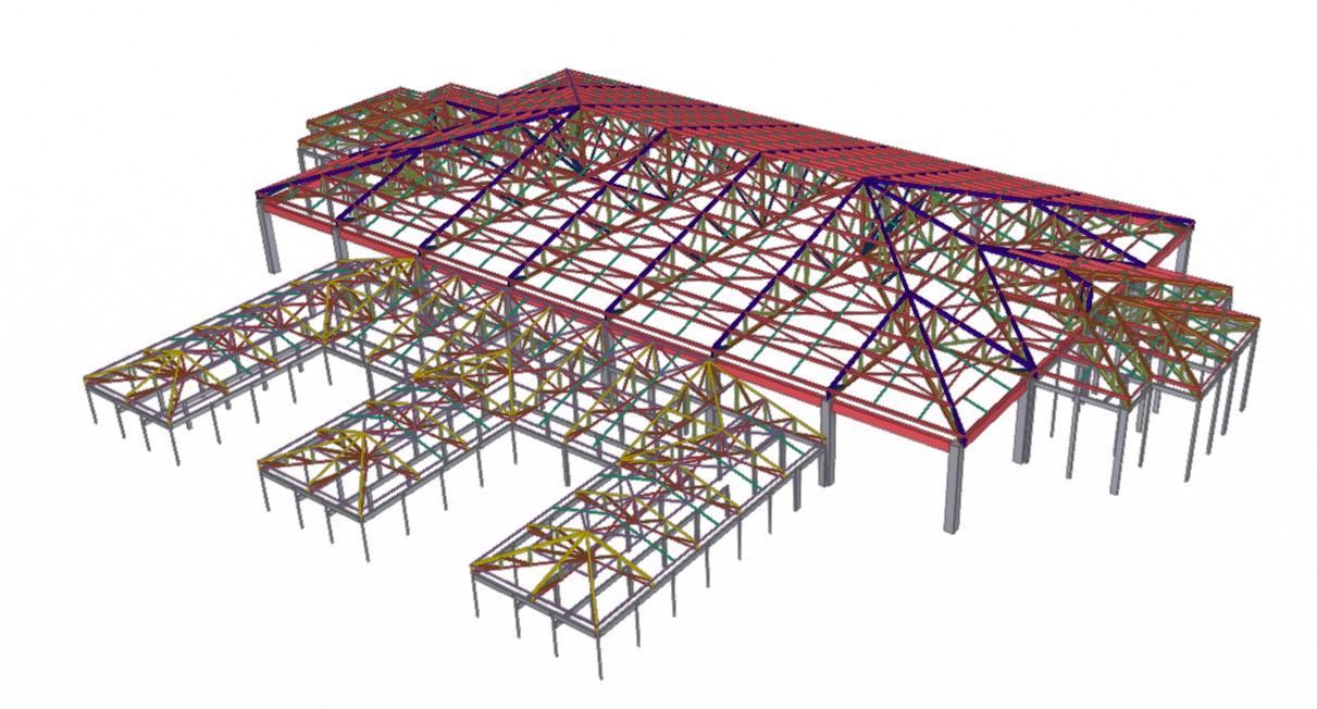 Galpão industrial em estrutura metálica